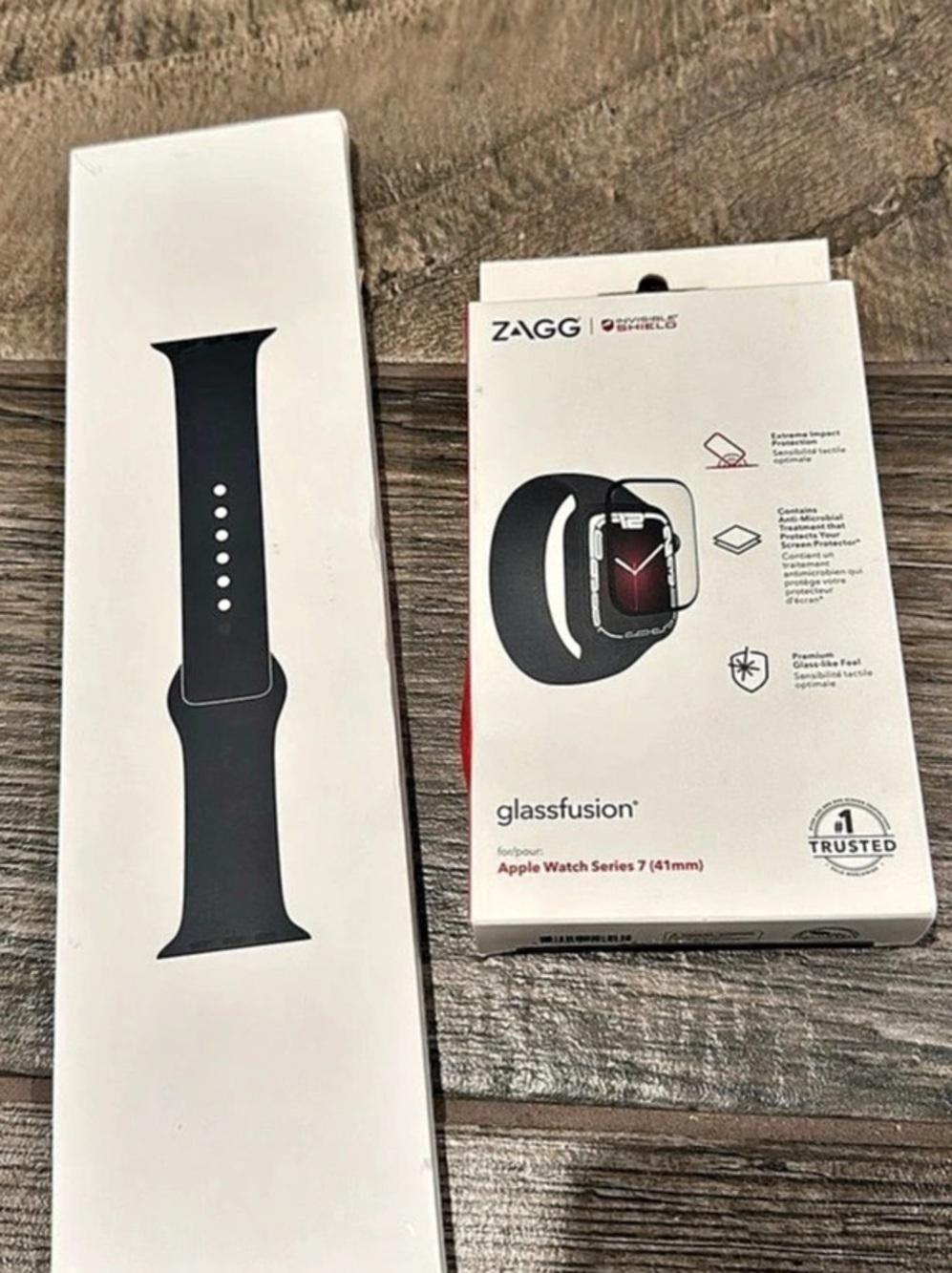 Zagg glassfusion & Sport Band for Apple Watch Series 7 - NEW